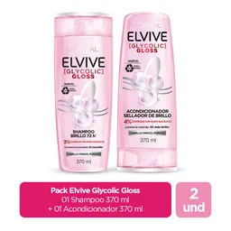 Combo Elvive Glicólico Shampoo + Acondicionador 370 mL
