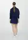 Falda Slam Navy Talla M Mujer Mango