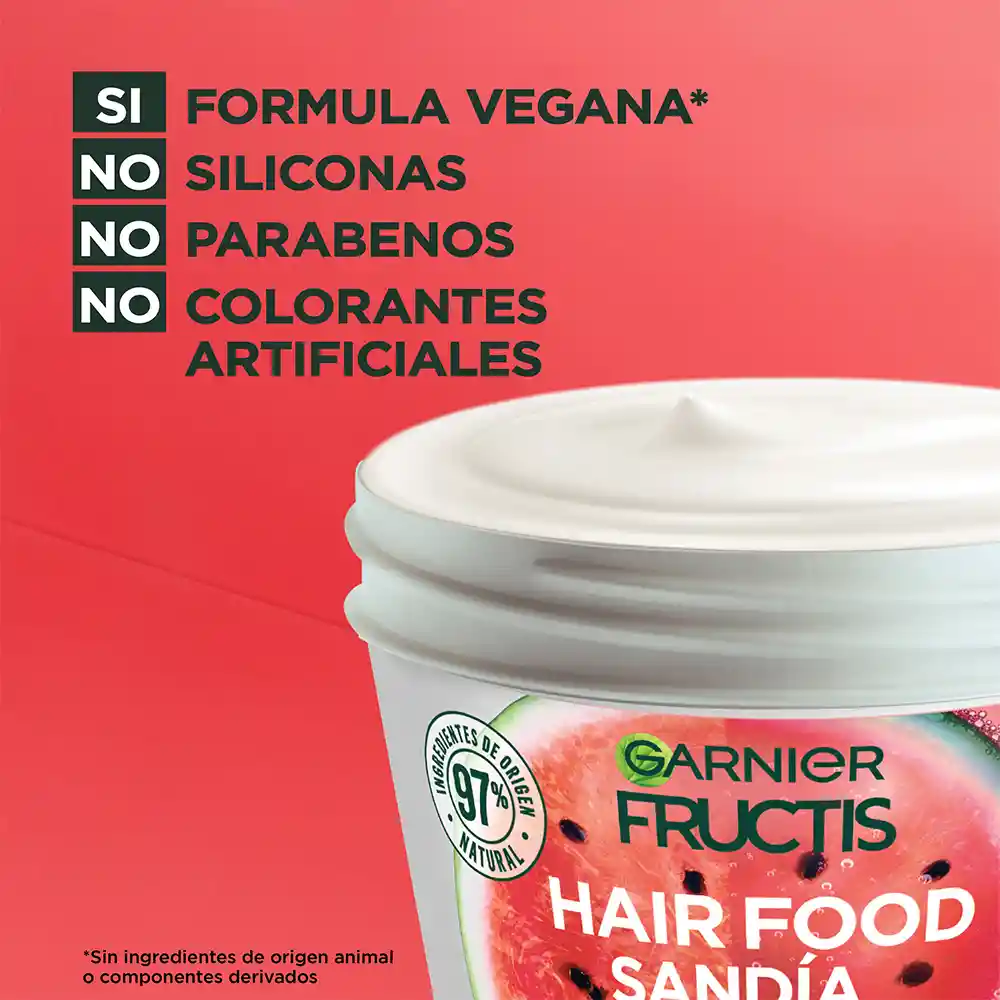 Tratamiento Capilar Hair Foof Garnier Sandía Revitalización