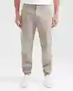 Jogger Crudo Beige Claro Talla 30 Chevignon