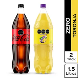 Combo Quatro Toronja Zero 1.5 L + Gaseosa Coca-Cola Zero 1.5 L