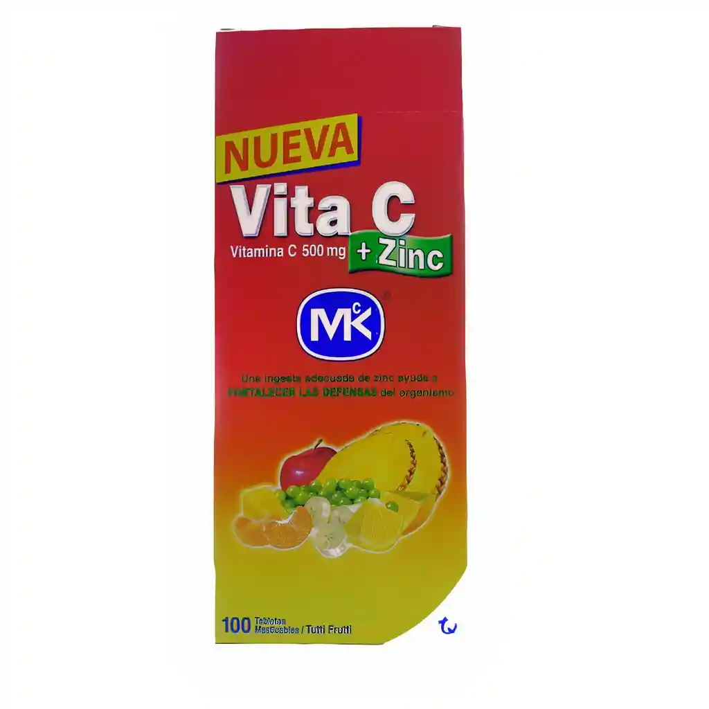 Vita C + Zinc 500 Mg Tutt Mk