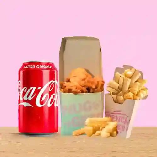 Nuggets Pop Paprika + Papas + Bebida