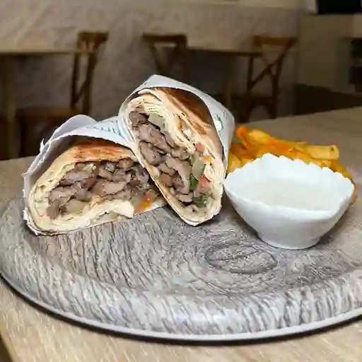 Shawarma libanesa carne