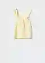 Camiseta Gisele Amarillo Talla 08 Niñas Mango