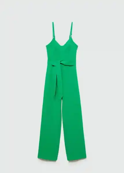 Enterizo Mono Pily Verde Talla XS Mujer Mango