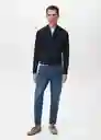 Jersey Antiguap Navy Talla L Hombre Mango