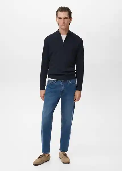 Jersey Antiguap Navy Talla L Hombre Mango