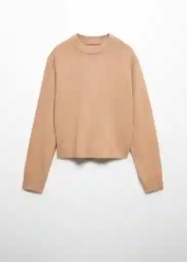 Jersey Silvest Camel Talla M Mujer Mango