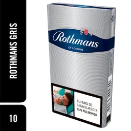 Rothmans Cigarrillos Gris Silver  10's