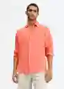 Camisa Calcuta Salmon Talla S Hombre Mango