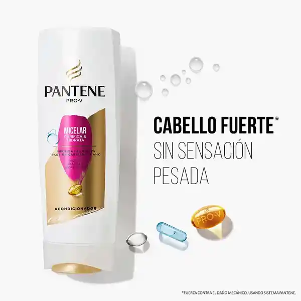 Acondicionador Pantene Pro-V Micelar Purifica y Hidrata Rinse 400 ml