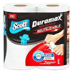 Toalla de Papel Reutilizable Scott Duramax 2 Rollos 52H