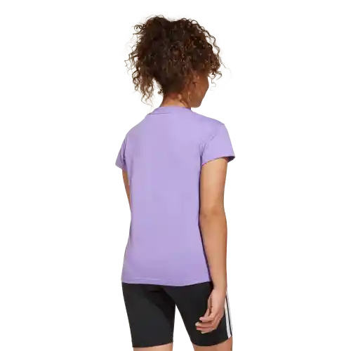 Adidas Camiseta Tee 160 Manga Corta Lifestyle Mujer Morado T S