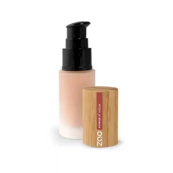 Silk Zao Base Maquillaje Bamboo Glass-Pump 714 Natural Beige