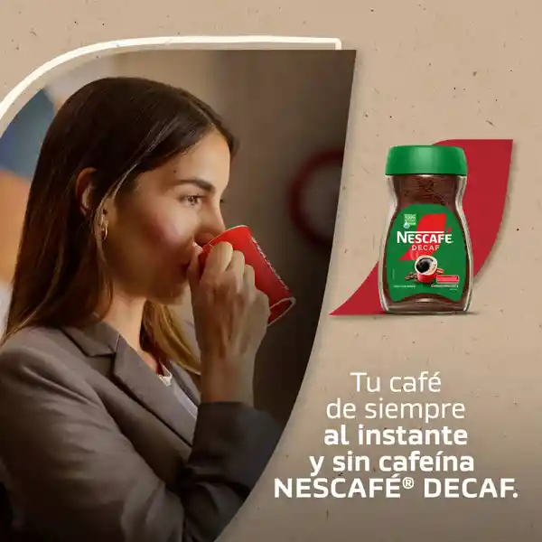 Café descafeinado NESCAFÉ DECAF instantáneo x 100g