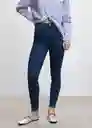 Pantalón Jean Anne Tejano Oscuro Talla 32 Mujer Mango