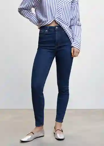 Pantalón Jean Anne Tejano Oscuro Talla 32 Mujer Mango