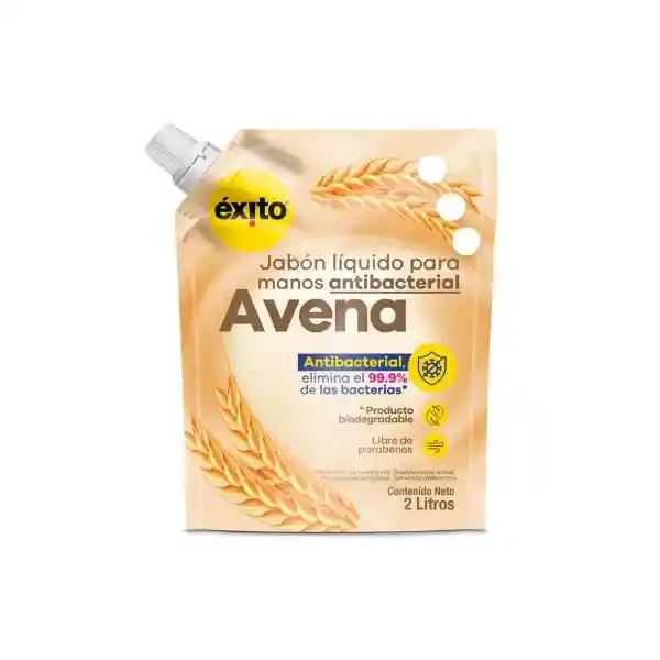  Jabon Liquido Avena Antibacter  Exito  