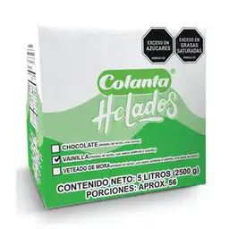 Colanta Helado Vanillax 5 Lt