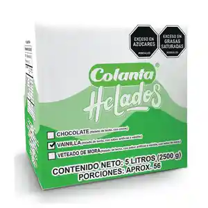 Colanta Helado Vanillax 5 Lt