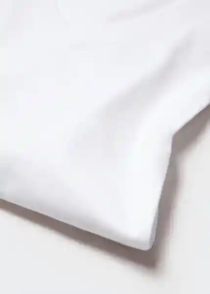 Camiseta Chalapi Blanco Talla XL Mujer Mango