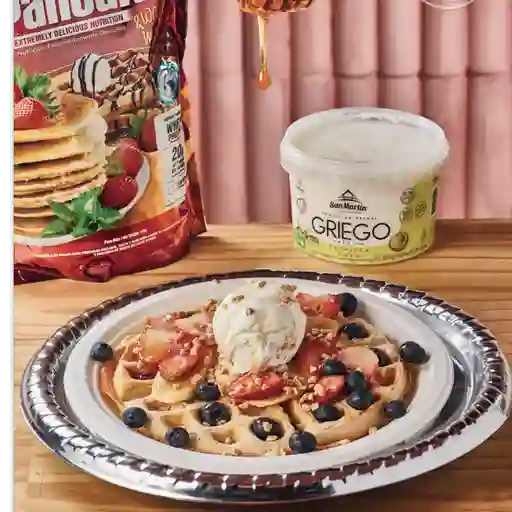 Waffle de proteína
