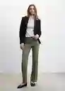 Pantalón Avaya Khaki Talla XS Mujer Mango