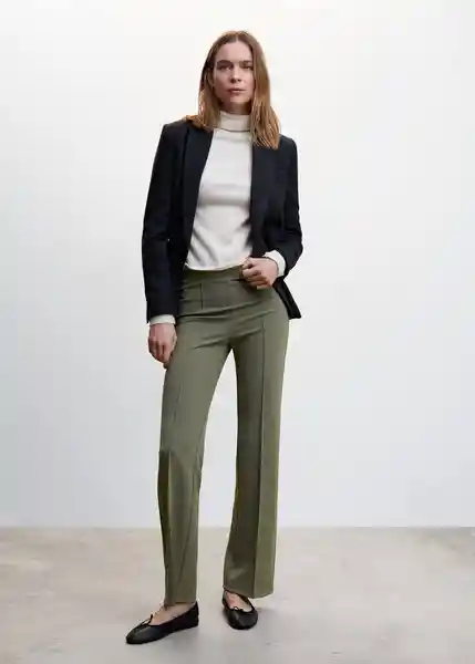 Pantalón Avaya Khaki Talla XS Mujer Mango