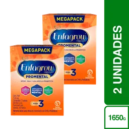 2 x Alimento Lácteo Enfagrow Premium Promental Etapa 3 1650 g