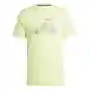 Adidas Camiseta Tr-es+ Tee Hombre Verde Talla L Ref: IJ9602