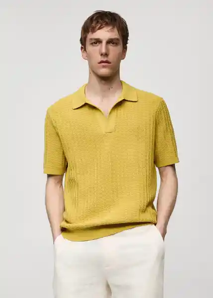 Camiseta Polo Nomad Lima Talla L Hombre Mango