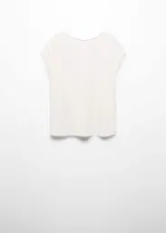 Camiseta Malbi Crudo Talla S Mujer Mango