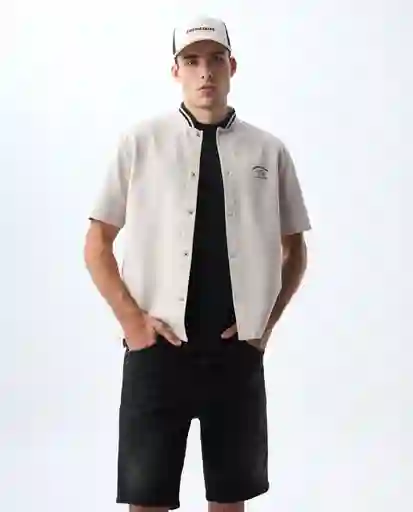 Camisa Hombre Gris Talla XL 811G004_GRI144203 Americanino