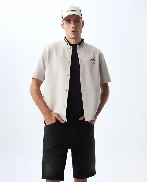 Camisa Hombre Gris Talla XL 811G004_GRI144203 Americanino