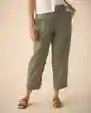 Pantalón Verde Agave Oscuro Talla 14 631G002 Esprit
