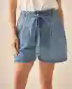 Bermuda Short Azul Prusia Oscuro Talla 10 653G000 Esprit