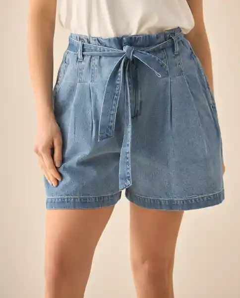 Bermuda Short Azul Prusia Oscuro Talla 10 653G000 Esprit