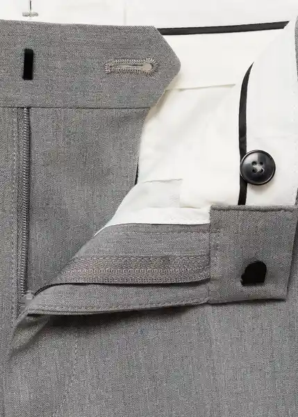 Pantalón Paris Gris Talla 40 Hombre Mango