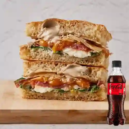 Combo Sándwich Nuvola Al Tartufo +Cocacola S/az 400ml