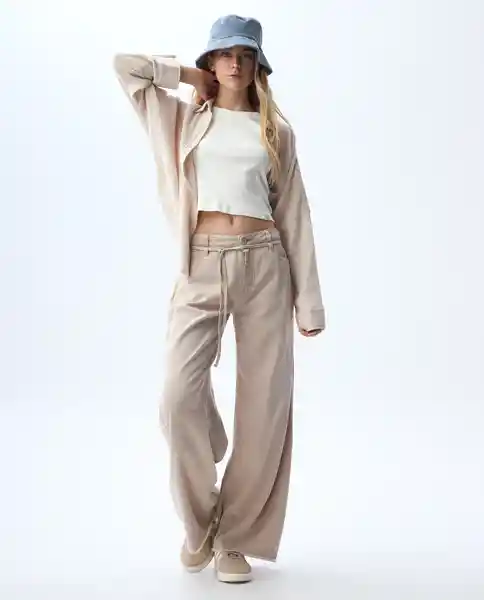 Pantalón Mujer Crudo Talla 10 631G002_CRU110606 Americanino