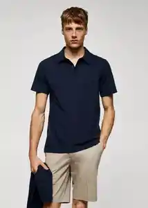 Camiseta Polo Ezequi Navy Talla S Hombre Mango