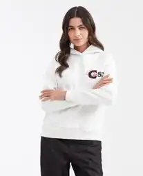 Buzo Hoodie Smart Crudo Pristino Claro Talla M Chevignon