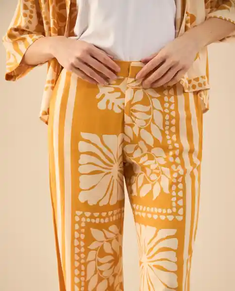 Pantalón Amarillo Narciso Medio Talla 12 631G012 Esprit