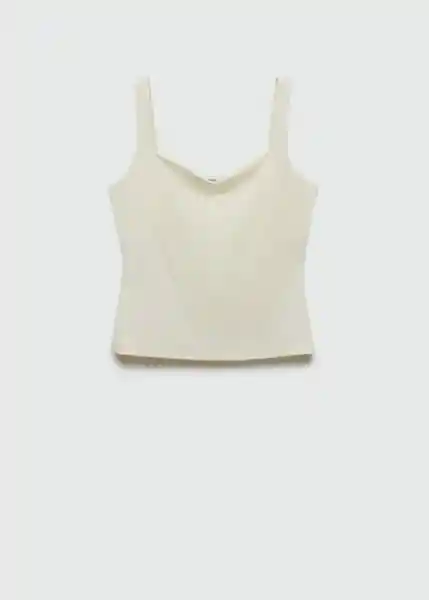 Top Rayo Crudo Talla XS Mujer Mango