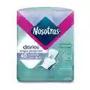 Protectores Diarios Nosotras Largos Con Alas X 40Und