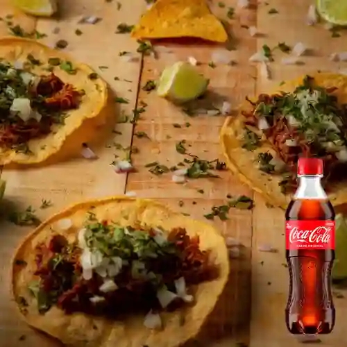 Combo Tacos X6 Tradicionales +Cocacola Orig 400ml