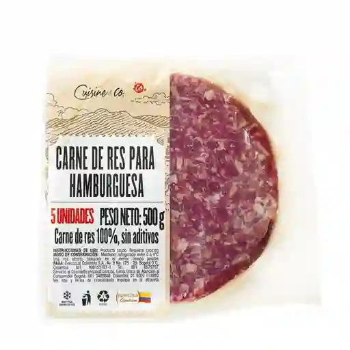 Cuisine & Co Carne Premium Hamburguesa