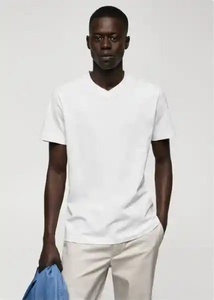 Camiseta Chelsea Blanco Talla XL Hombre Mango