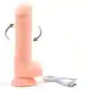 Vibrador realista con rotacion y base de succion piel